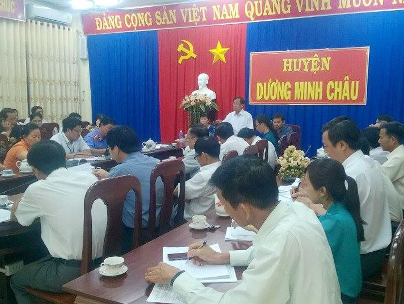 UBND huyện Dương Minh Châu tổ chức phiên họp UBND huyện thường kỳ tháng 01 năm 2017